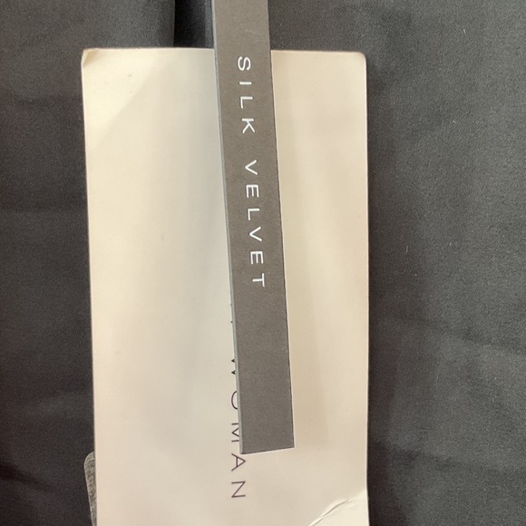 ZARA WOMAN GREY SILK/VELVET ONE BUTTON BLAZER SIZE SMALL - Picture 7 of 16